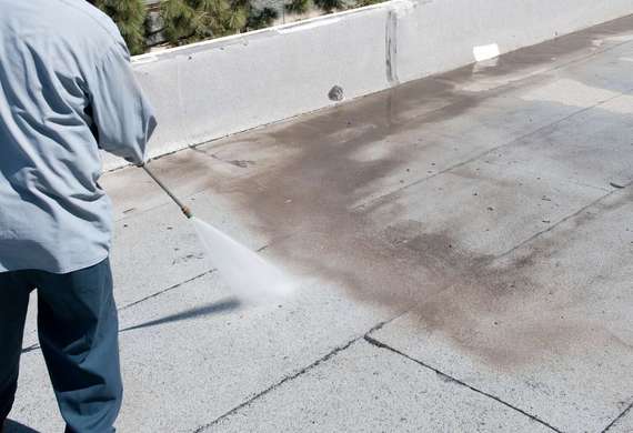 Clean & Prep Existing Roof (Wash Option)