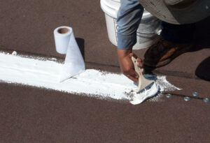 Repair splits, blisters ect. (#800 Elastic Cement)